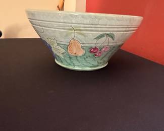 Hand-Painted Ceramic Fruit Bowl