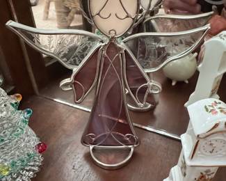 Stained Glass Angel Figurine