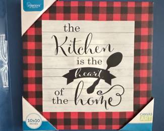 Linteriors "The Kitchen is the Heart of the Home" Canvas Art