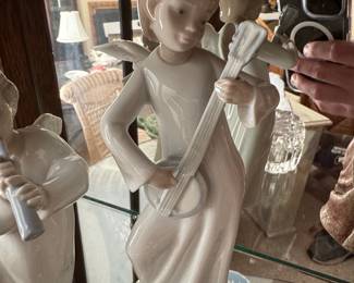 NAO by Lladro Porcelain Figurine - Angel with Banjo