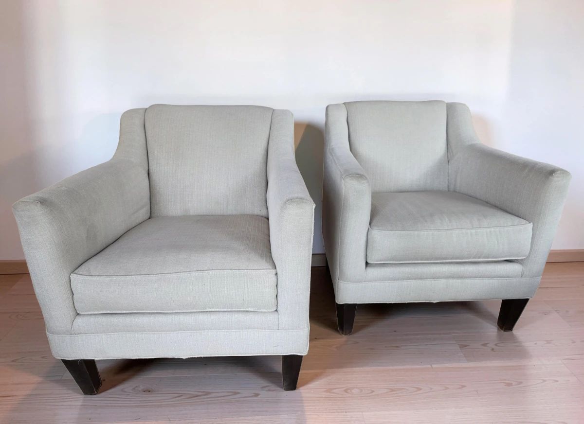 Pair Contemporary Arm Chairs bid #2