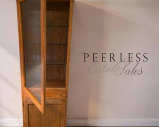 Contemporary Oak Display Cabinet bid #20