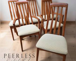 Set of 6 Mid-Century Teak Dining Chairs