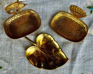 Vintage Brass Trinket Dishes