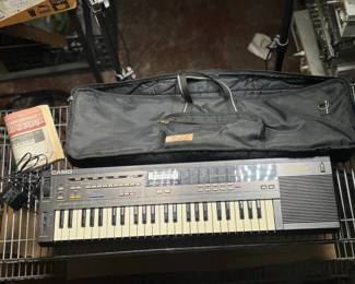 Casio CZ-230S Keyboard Electronic Piano Synthesizer w/ Power Supply