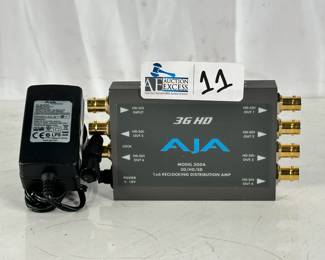 AJA 3GDA 1x6 SDI Distribution Amplifier w/ Power Supply