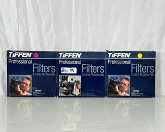 Lot of 3 Tiffen Filters 6.6x6.6 81C, 81, 81B Filters Appear New, Old Stock