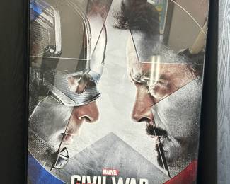 Captain America Civil War (2016) Original Theatrical Poster Framed