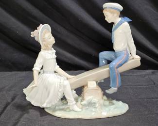 Lladró Sailor Boy & Girl Seesaw Figurine #1255

