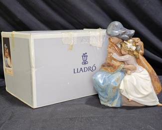  Lladró Figurine 2206 Sisterly Love Gres Retired
