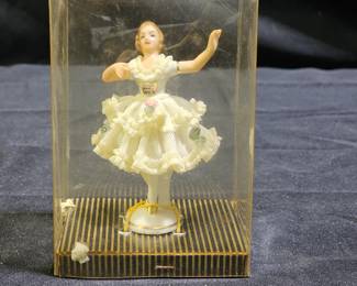 Vtg Dreseden Porcelain Lace Ballerina
