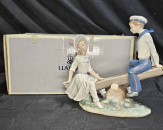 Lladró Sailor Boy & Girl Seesaw Figurine #1255
