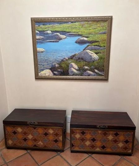 Large Segundo Huertas Aguiar oil on canvas, 36" x 44"