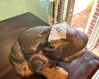 #131	Metal(maybe brass) Frog - 6x4	 $20.00 			