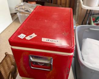 #107	Small Colman Cooler - 18x11x13	 $30.00 			