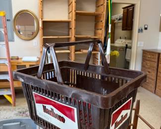 #111	Marlboro Brown Dual Plastic Shopping Basket	 $20.00 			