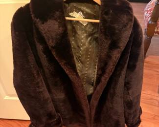#38	Faux Fur Jacket - Medium Dark Brown	 $100.00 			