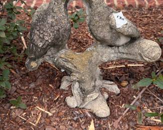 #130	Kissing Birds Concrete - 14" Tall	 $30.00 						