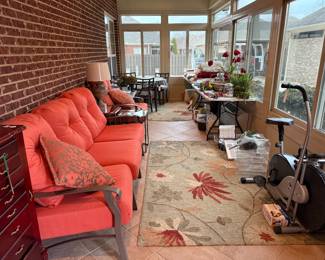 #149 Patio sofa and chair $200