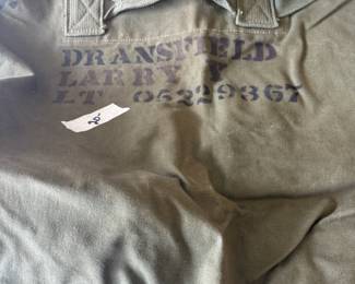 #106	Army Duffel Bag	 $20.00 			
