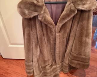 #39	Artistic Fabrics - Imported from France - Lt. Brown Faux Fur Jacket - approx medium	 $100.00 			