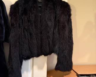 #75	Short Faux Fur Jacket - Size Medium	 $45.00 			