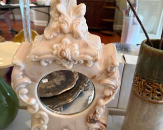 #29	Soap Stone w/mirror inside - 18" Tall	 $30.00 			