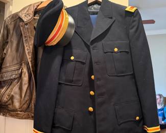 #41	Army Military Uniform w/pants & Captains Hat (flight ace)	 $45.00 			
