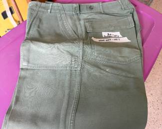 set of 3 #101	Vietnam Era Army Pants Button Fly	 $30.00 			 #102	Vietnam Era Army Pants Button Fly	 $30.00 			 #103	Vietnam Era Army Pants Button Fly	 $30.00 			