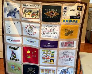 #141	Tee-Shirt Quilt - 56x56	 $50.00 			