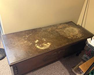 #59	Lane Cedar Chest (as is finish issues)  - 48x19x20	 $40.00 			