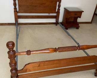 Queen bed frame with rail   $295 plus tax