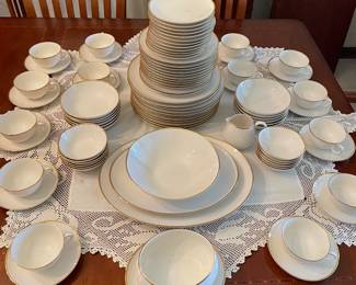PRE-SALE AVAILABLE Noritake Dignatio  Cream with Gold border $649 plus tax