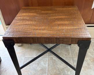 Industrial Style End Table 