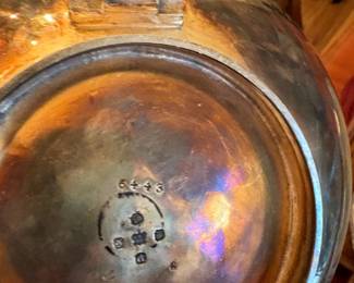 British amd hallmarked - Tilting Tea Kettle w/Stand 