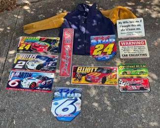 NASCAR Metal Signs Lot HeavyDuty Welding Jacket   Man Cave   Garage Dcor