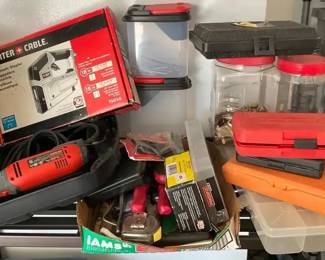 Workshop Tools  Hardware Lot  PorterCables, Fasteners  Storage Case