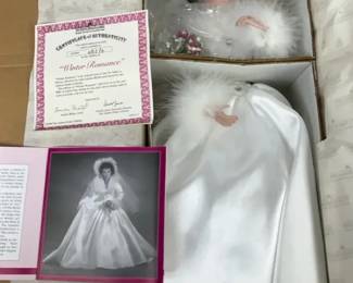 AshtonDrake Winter Romance Porcelain Bride Doll  She Walks in Beauty Collection