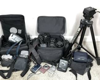 Camera Equipment Canon DSLR, Sony Camcorder, Lenses, Tripod  Accessories