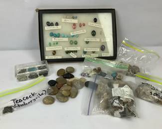 Gemstone  Rock Collection Labeled Specimens, Tumbled Stones