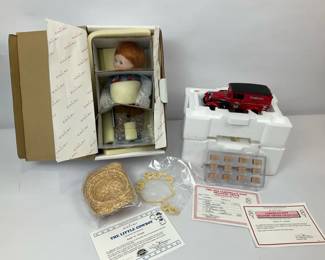 Vintage Collectible Lot  The Little Cowboy Doll  1934 Campbells Soup Delivery Truck COA