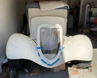 004 Vintage Hot Rod   Street Rod Body Project  Fiberglass Front End, As Is
