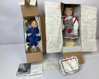 McMemories Katie  Matching Porcelain Doll with Certificates  McDonalds Collectibles Club
