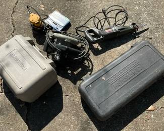 Power Tools Lot  Corded Tools, Accessories  Carrying Cases