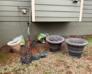 Outdoor Planters  Garden Decor Bundle