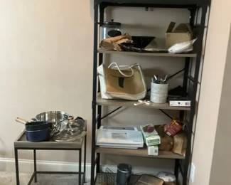 Kitchen Utility  Storage, Shelving Unit, Cookware, FoodSaver  Side Table