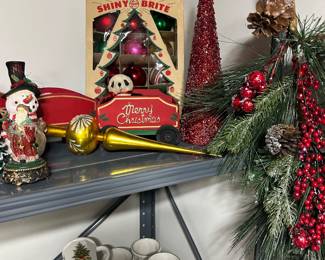 Ornaments including Shiny Brite