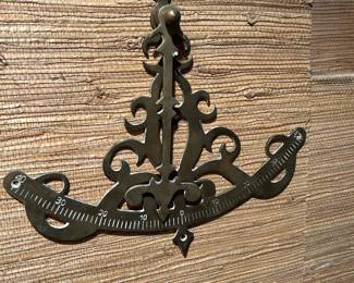 Vintage Brass Nautical Inclinometer Pendulum