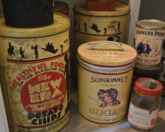 More old tins