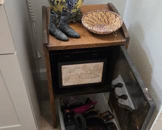 Antique pipe cabinet 